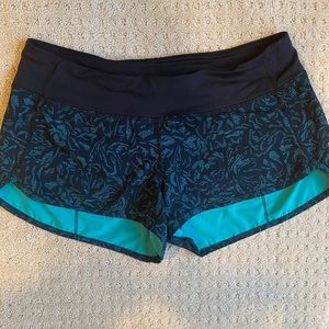 Speed Up Shorts 2.5” Black/Green size 8